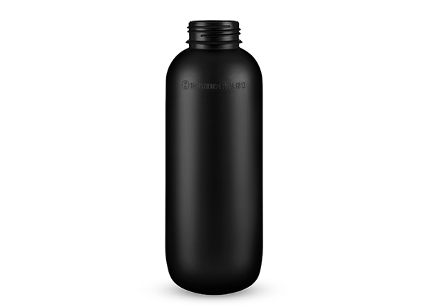 Frasco 1000ml em PEAD ou COEX, boca 42mm na cor preto